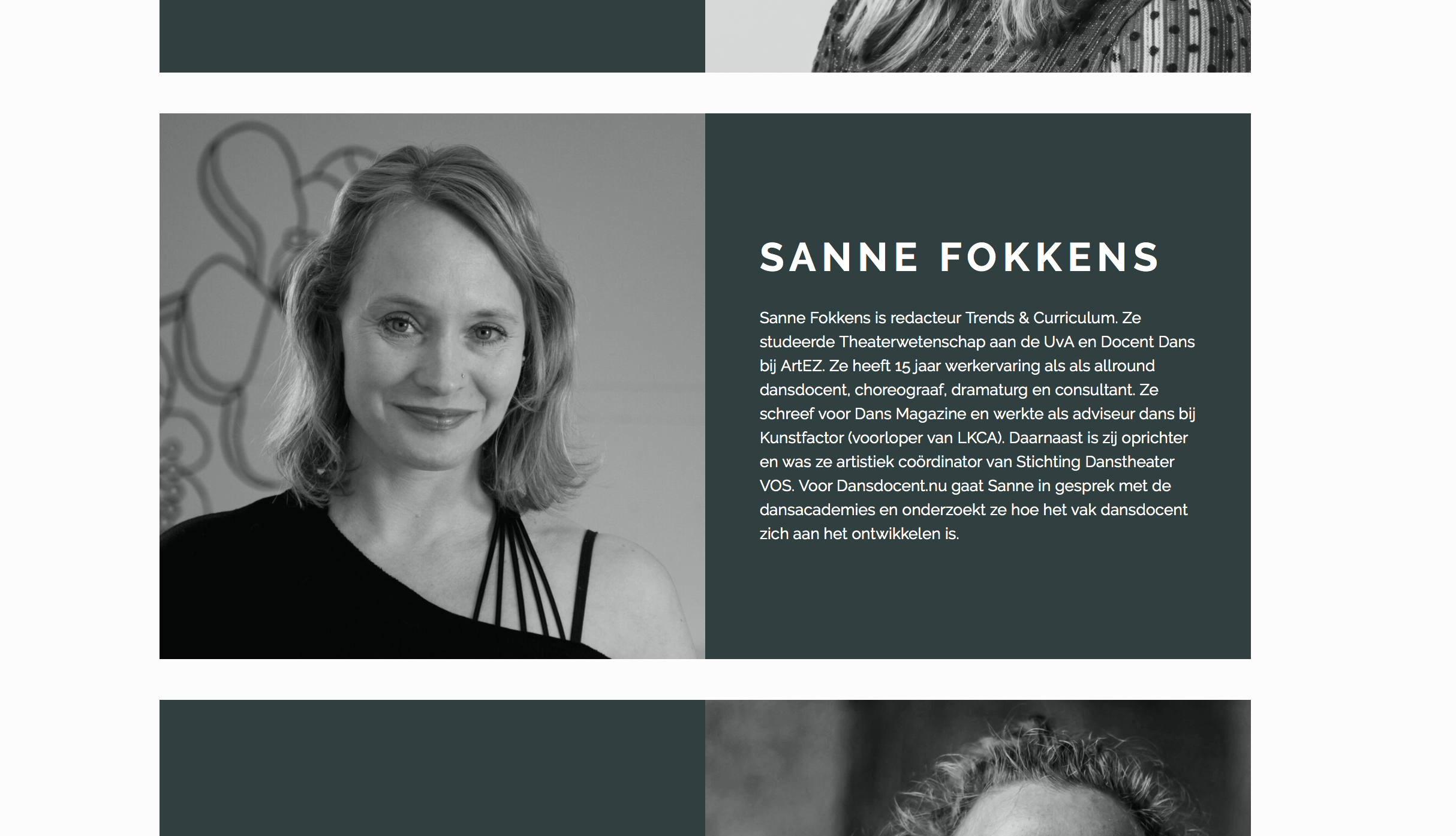 Sanne Fokkens Redacteur Dansdocent.nu